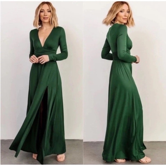 Baltic Born Dresses & Skirts - Baltic Born Ariana Medium Maxi Dress Forest Hunter Green Formal Wedding Guest